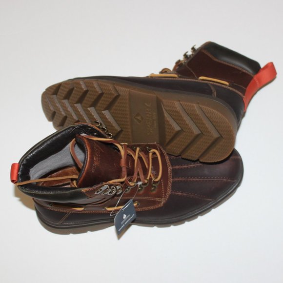SPERRY MEN\'S WATERTOWN BROWN WATERPROOF LEATHER LACE UP BOOT main image 8